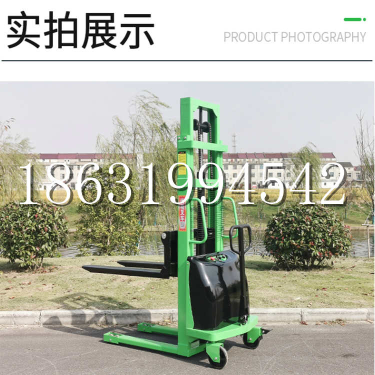 福贡县电动叉车堆高车液压铲车电瓶1吨2吨站驾步行式小型全自动叉车